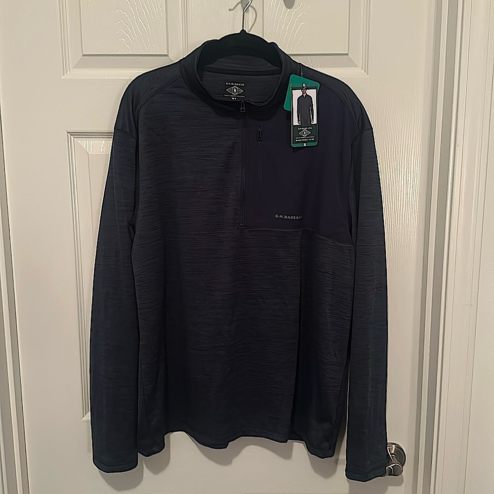 GH Bass & Co. Fleece 1/4 Zip (Navy Blue)